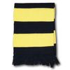 School Style Neck Scarves Many Colour Combinations (Black & Yellow)