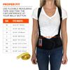 Ergodyne ProFlex 1650 Back Support Belt, 7.5" Elastic, Adjustable, Removeable Straps, Black, Medium