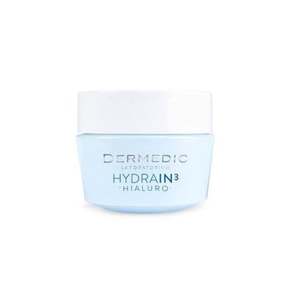 DERMEDIC Hydrain3 Hialuro Deeply Moisturising Cream Gel. Clinically proven ultra-moisturising effect that lasts up to 48 hours.