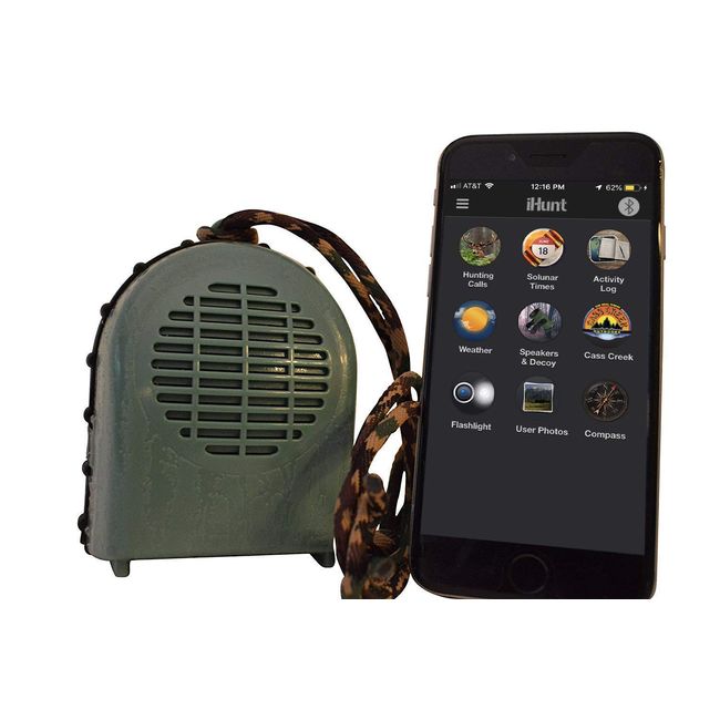 iHunt XSB Electronic Game Call & Bluetooth Speaker Combo, EDIHXSB, FREE App with 750 Game Calls, Compact Rugged Design