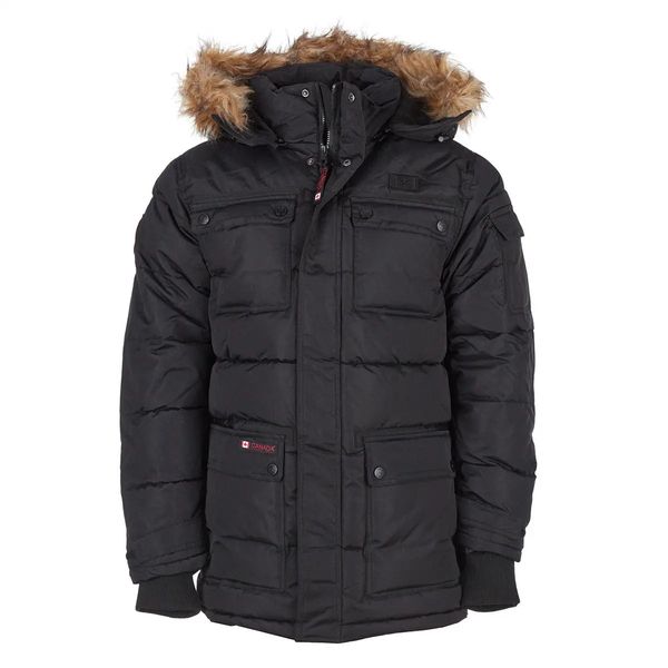 Canada Weather Gear Men's Snorkel Parka Puffer Jacket - Black / XL