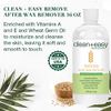 Clean + Easy Remove - After Wax Remover for the Skin with Wheat Germ Oil, Post Waxing Cleanser, 16 oz