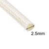 sourcing map Insulation Braid Sleeving, 9.8Ft-2.5mm High Temp Fiberglass Sleeve White