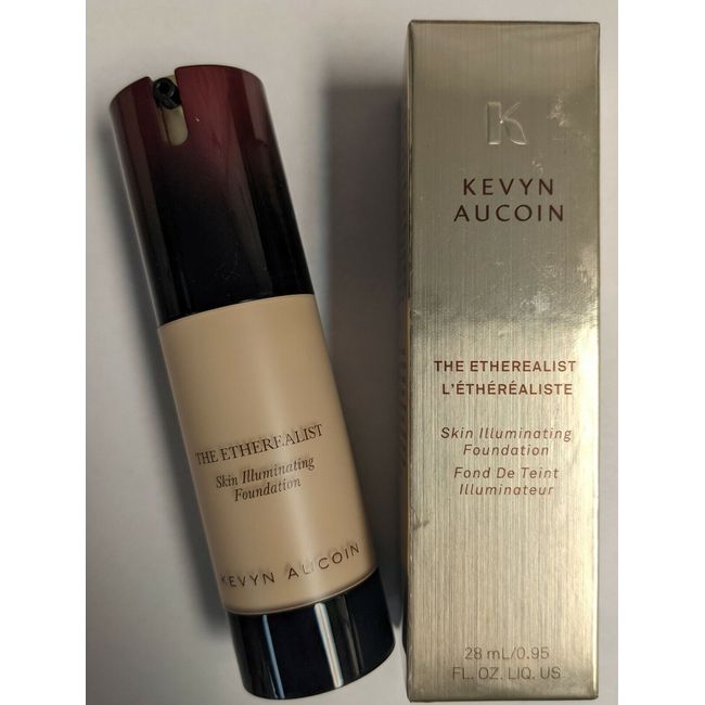 2 PACK KEVYN AUCOIN THE ETHEREALIST SKIN ILLUMINATING FOUNDATION LIGHT EF 02 NIB