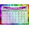 Childrens Kids Rota Reward Task Chore Chart Rainbow Paint