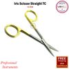 Iris Scissor TC 11.5cm Straight Dissecting Delicate Tissues Eye Suture Scissors