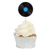Record Cupcake Toppers 12/pk - Records - Vinyl - Cake Decorations - Picks - Pic