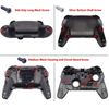 eXtremeRate Faceplate Backplate Handles for Nintendo Switch Pro Controller, Glitter Gradient Translucent Bluebell Replacement Hand Grip Housing Shell for Nintendo Switch Pro - Controller Without