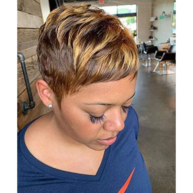 Nicelatus Short Hairstyles for Women Natural Synthetic Wigs for Black Women Short Pixie Cut Hair Wigs 10 Styles Available (nicelatus-9622)