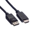 ROLINE DisplayPort Kabel DP - HDTV, ST/ST, schwarz, 2,0 m