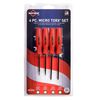 Mayhew Tools 31030 Micro Screwdriver, 4-Piece Set, Red