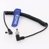 Eonvic 2.1mm DC Right Angle to 2.5 DC Locking DC Plug Coiled Cable for Atomos Shogun
