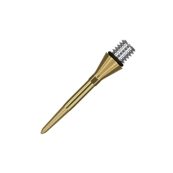 Target Darts Conversion Point Swiss Point Nano Gold 26mm Darts Points - Convert Soft Tip To Steel Tip