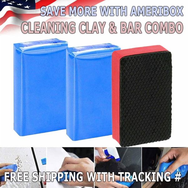 3-Pack Clay Bar Detailing Auto Car Clean Wash Cleaner Sludge Mud Remove Magic