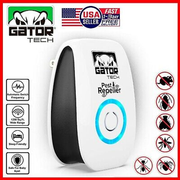 Ultrasonic Pest Insect Rodent Repeller Electronic Plug-In Mice Rat Cockroach Bug