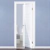 GEEZY Mesh Magnetic Insect Door Screen Double Sided Door Curtain Automatic Closing System (White)