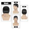 2PCS Silky Wave Caps for Men Waves, Good Compression Caps Over Durags for 360 540 720 Waves, Large Size Caps Suitable for Big Skull & Adults Braids, Ideal Gifts for Christmas (Black)