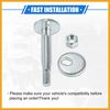 Partuto 4 Pcs Eccentric Alignment Camber Bolt Compatible for Mitsubishi Montero 2001-2006, Durable Metal Silver Tone Alignment Caster Fitting Adapter Replacement