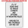 Property Protected By Video Surveillance Security Camera Metal Sign 5" x 7"