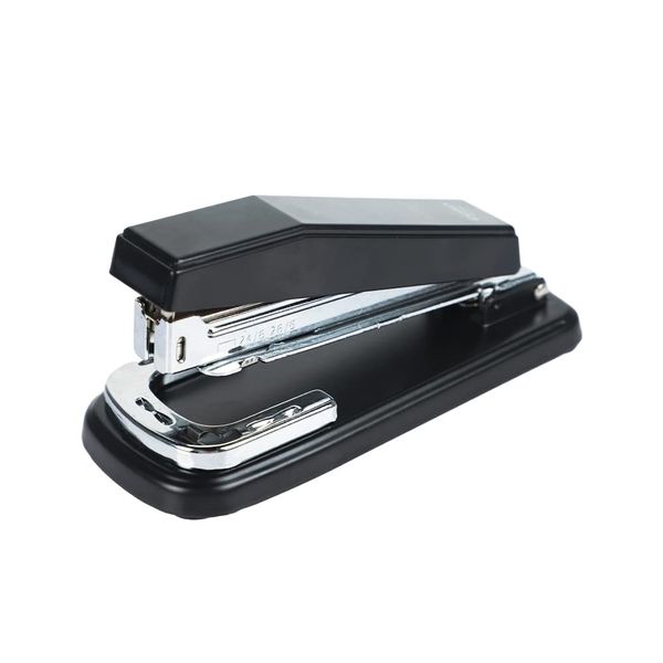 Stapler Rotating Binding Stapler, Medium Bound Stapler, Magazine, Document Bound, 25 Sheets, 12 Needles, Medium Tabletop Stapler, Anti-Slip, Durable, Strong, Commercial Stapler, 1 Case, Office,