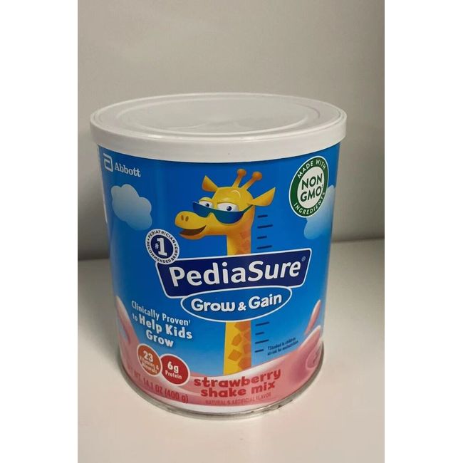 PediaSure Grow & Gain Strawberry Shake Mix, 14.1 oz