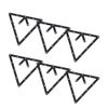 VGEBY 6Pcs Billiards Triangle Ball Rack, Ball Holder Positioning Billiard Table Pool Cue Accessory