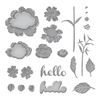 Spellbinders Vintage Florals Etched Dies, Metal