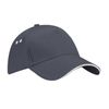 Beechfield Ultimate 5 Panel Contrast Cap Sandwich Peak Baseball, Multicolour (Graphite/Oyster Grey), One Size