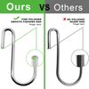 ESFUN 30 Pack Heavy Duty S Hooks Pan Pot Holder Rack S/Round/30PCS, Silver
