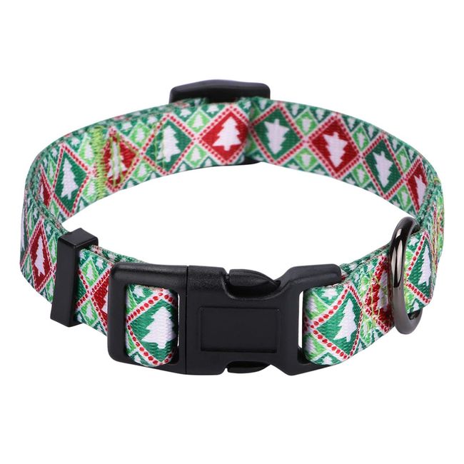 Rhea Rose Christmas Tree Dog Collar for Small Medium Large Dogs 012 Tree M