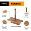 Deck Plus Eclipse Hidden Deck Fasteners, Deck Screws, Wood Screws, Stainless Steel, Brown, 90 Pack