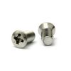 Stainless Steel/Fabric (+) Small Head Round Screw M4 x 6 (10 Pieces)