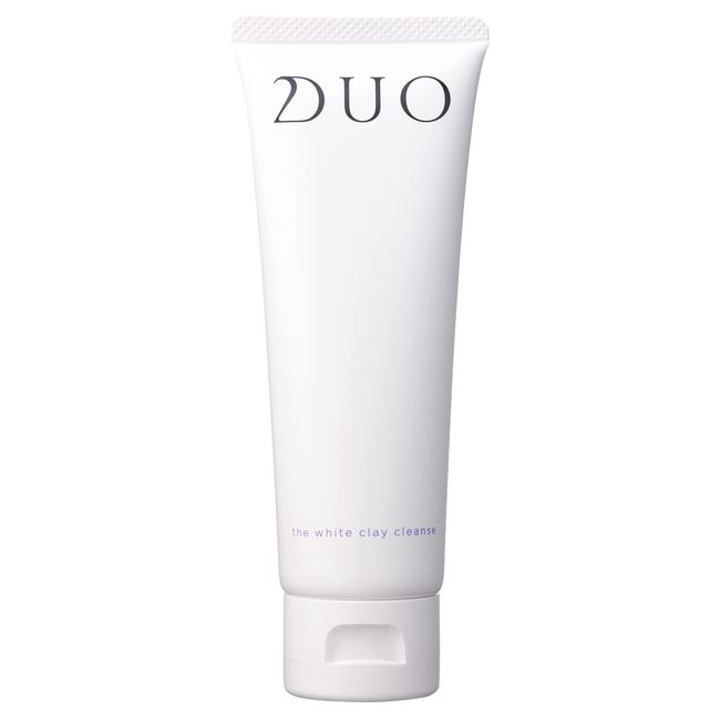 DUO The White Clay Cleanser, 2/3 Size, Cream Facial Cleansing Foam, 4 Types of Clay Formula, Citrus Scent, Moist Clear Formula, For Bright Skin