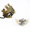 Matching Couple Lover Half Gold Lining & Extra Venetian Masquerade Mask