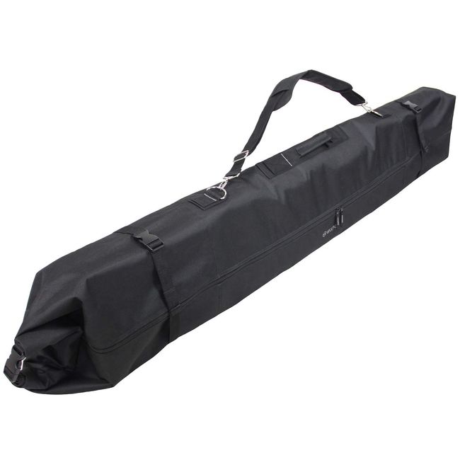 VAXPOT VA-3290 BLK Ski Case, Fits Up to 57.1 - 70.9 inches (145 - 180 cm), Adjustable Length, Protective Padding, One Size Fits Most