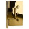 CRL V1E044BR Polished Brass Vienna 044 Series Wall Mount Offset Back Plate Hinge