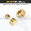 uxcell 6pcs Brass Pipe Plug Fitting 3/4" N PT Female Hex Countersink Plug Internal Thread Socket Pipe Plug for Closing Pipe End
