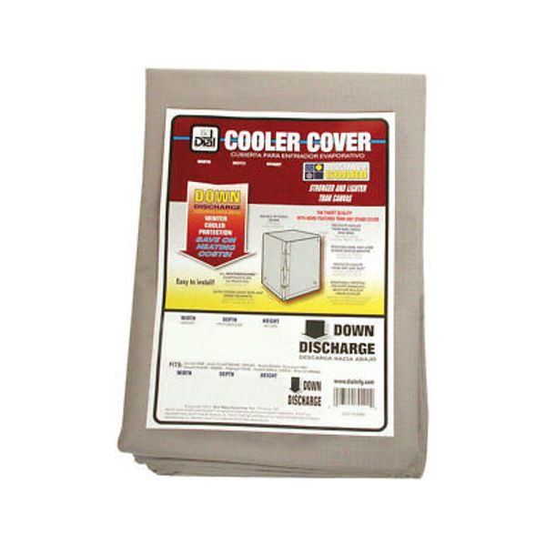 Dial 8912 Gray Polyester Evaporative Cooler Cover 34 H x 28 W x 28 D in.