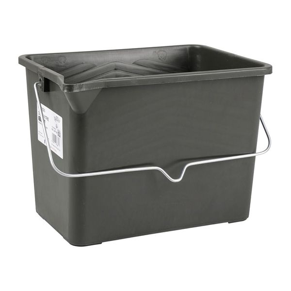 COGEX - Paint Tray, Painter Truck, Paint Bucket - Capacity: 7 litres - with spout - Metal handle and 100% recycled plastic body - Rectangular shape - Handle for transport