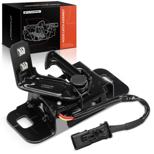 A-Premium Front Hood Latch Lock Assembly Compatible with Chevrolet & GMC Vehicles -Silverado 1500 2019-2022, Silverado 1500 LTD 2022, Sierra 1500 2019-2022, Sierra 1500 Limited 2022 - Front Hood Lock