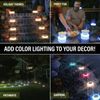 Bell + Howell Color Changing LED Solar Powered Disk Lights - 8 Pack