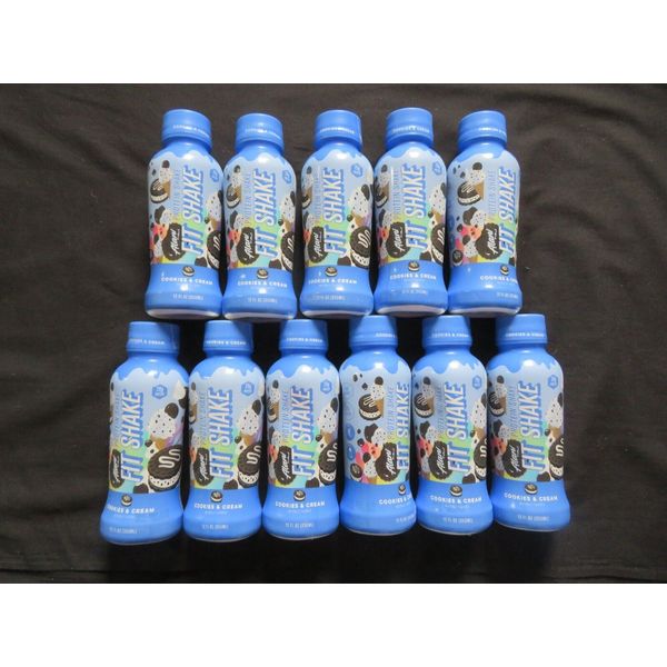 (11) Bottles Alani Nu Fit Shake Protein Shake Cookies & Cream Flavor 12 Oz Each