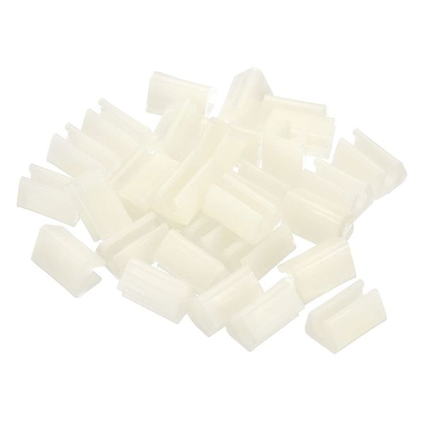 PATIKIL Kitchen Sink Rack Feet 30pcs 6mm Inner Diameter Plastic Sink Protection Replacement Legs for Kitchen Sink Grid, White