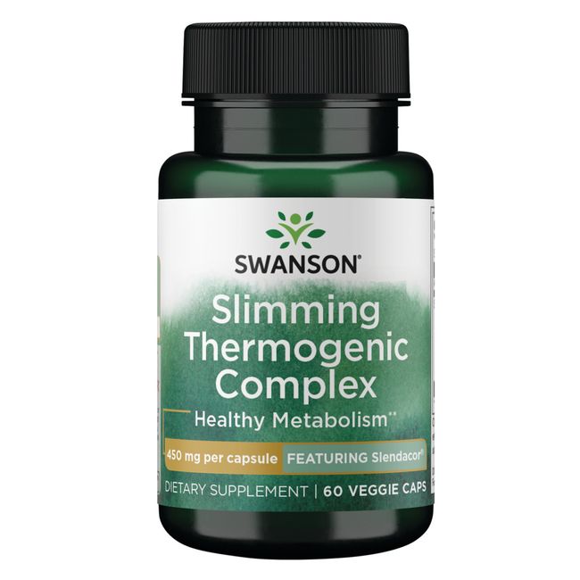 Swanson Slimming Thermogenic Complex - Featuring Slendacor 450 mg 60 Veg Caps