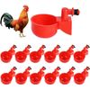 12PCS Chicken Automatic Watering Cups Drinker Waterer for Duck Quail Hen Poultry