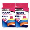 Neon Assorted Plasters - 2 x 80 pck (160 plasters in total) - 4 sizes