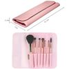 Makeup Brush, Cosmetic Brush, Cosmetic Brush, Includes Exclusive Cosmetic Pouch, Portable, Cute, Set of 10 (7 Pieces, Pink)