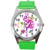 TAPORT® Green Leather Band Unicorn E4 Watch