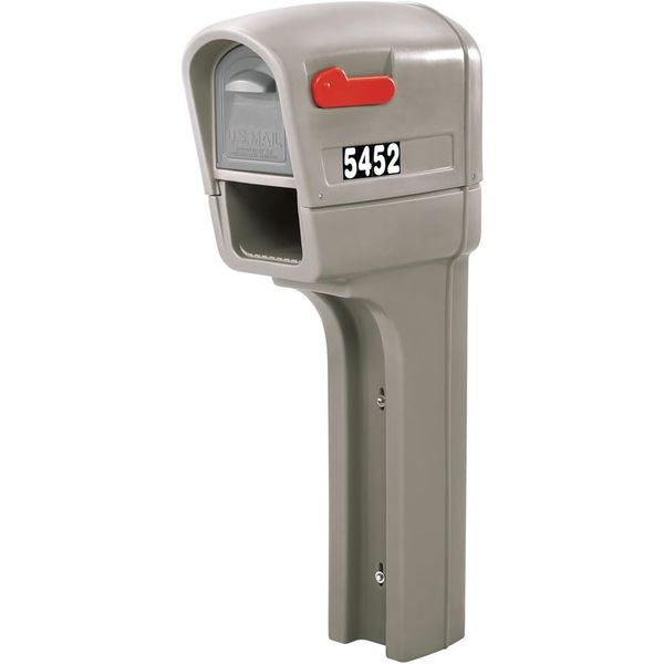 Mailmaster plus Mailbox & Post, Weather Resistant, Large Outdoor Mailboxes, Made