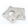 BBMTA Replacement Trailer Axle Brake Backing Plate Mount Flange 1.64" for 2000# Axle, 4 Hole Bolt Square Bracket（2pack）